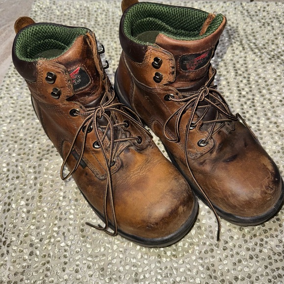 RED Ging Men's Brown Leather Boots - Picture 3 of 6